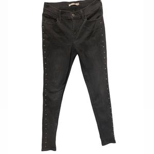 Levi’s denim jeans embellished studded  super skinny 710